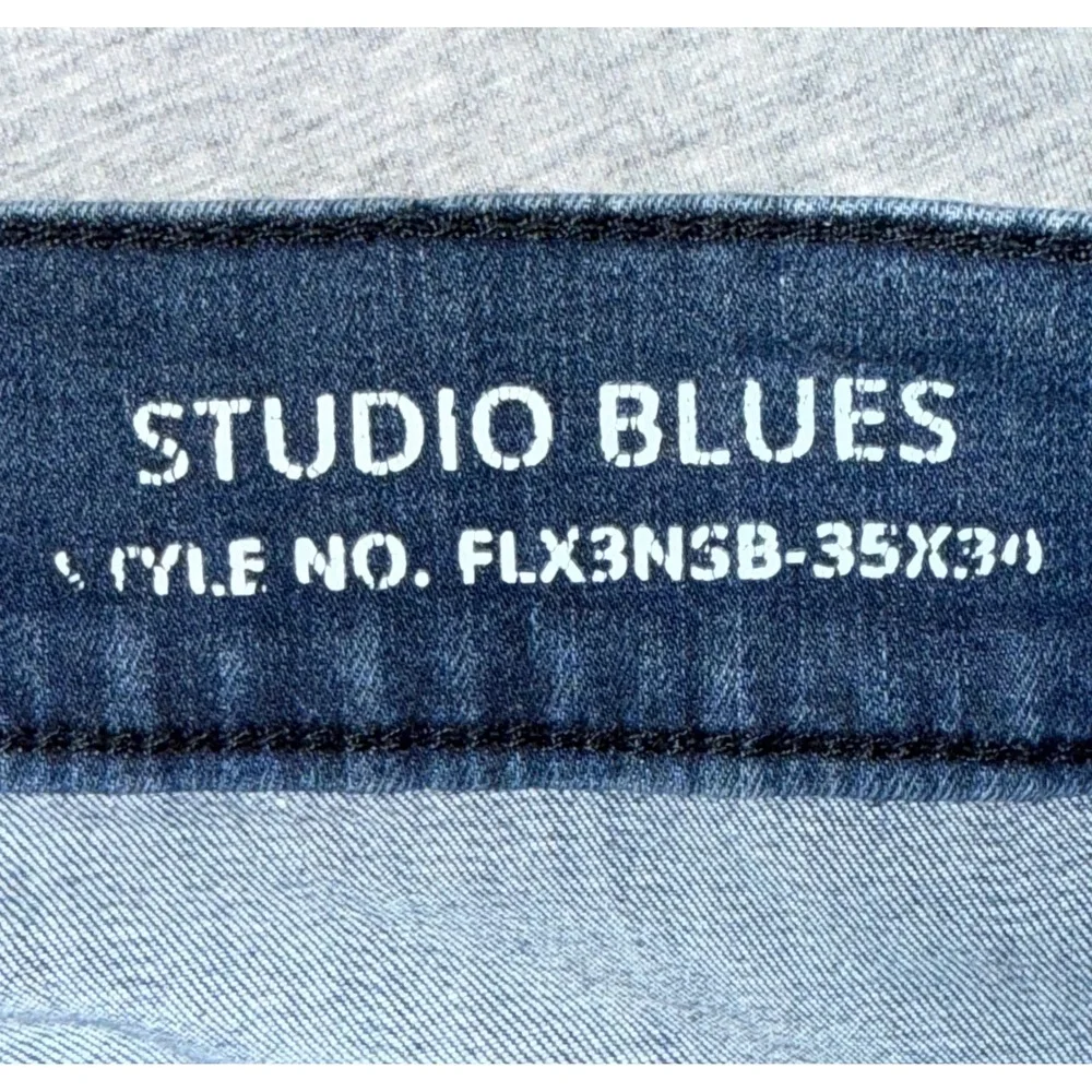 Mugsy Mens Studio Blues Slim Stretchy Jeans Size 35x30 Buttery Soft Streetwear